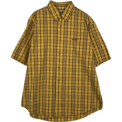 古着 カーハート Carhartt チェック柄 ボタンダウン 半袖 ワークシャツ メンズL相当/eaa650593