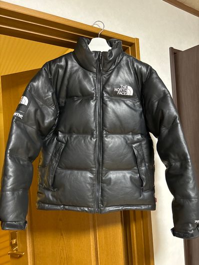 Supreme x The North Face Leather Nuptse Jacket "Black"