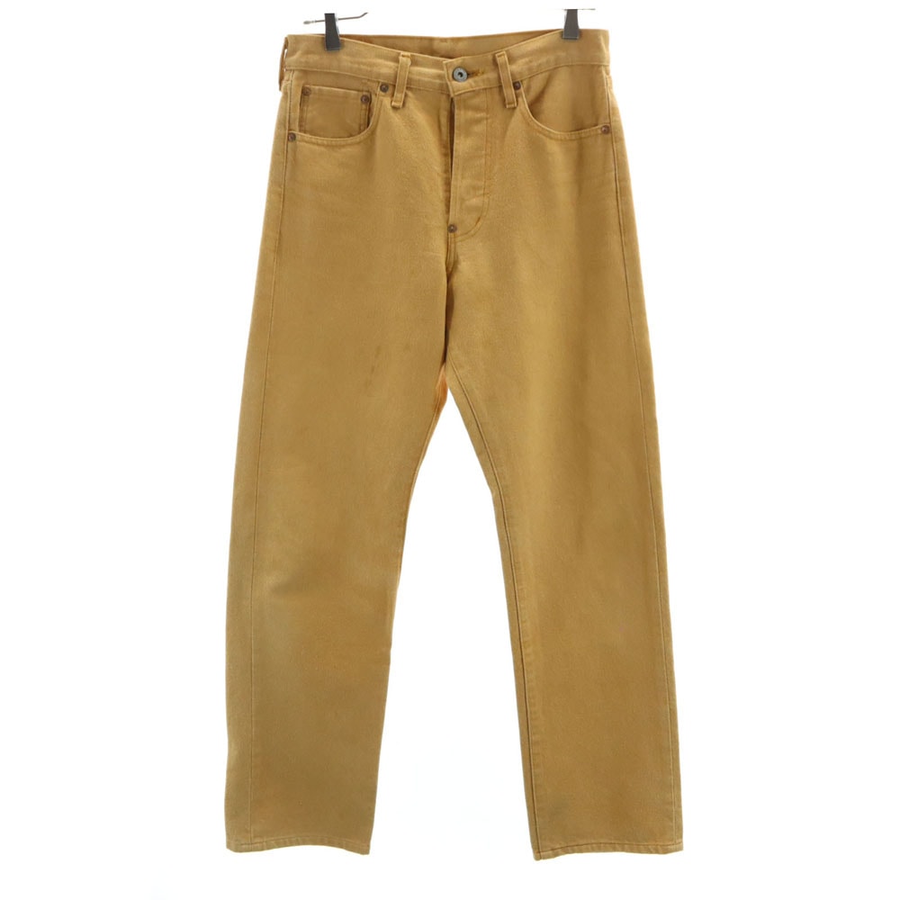 Levi's リーバイス 90s 701-5224 日本製 オールド ストレートデニムパンツ w29 キャメル系 ビッグE ボタンフライ