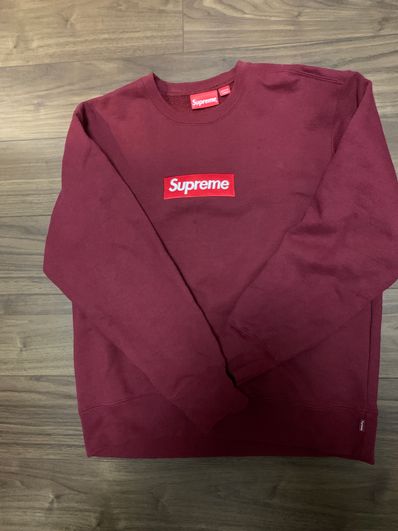 Supreme Box Logo Crewneck "Cardinal" (22FW)
