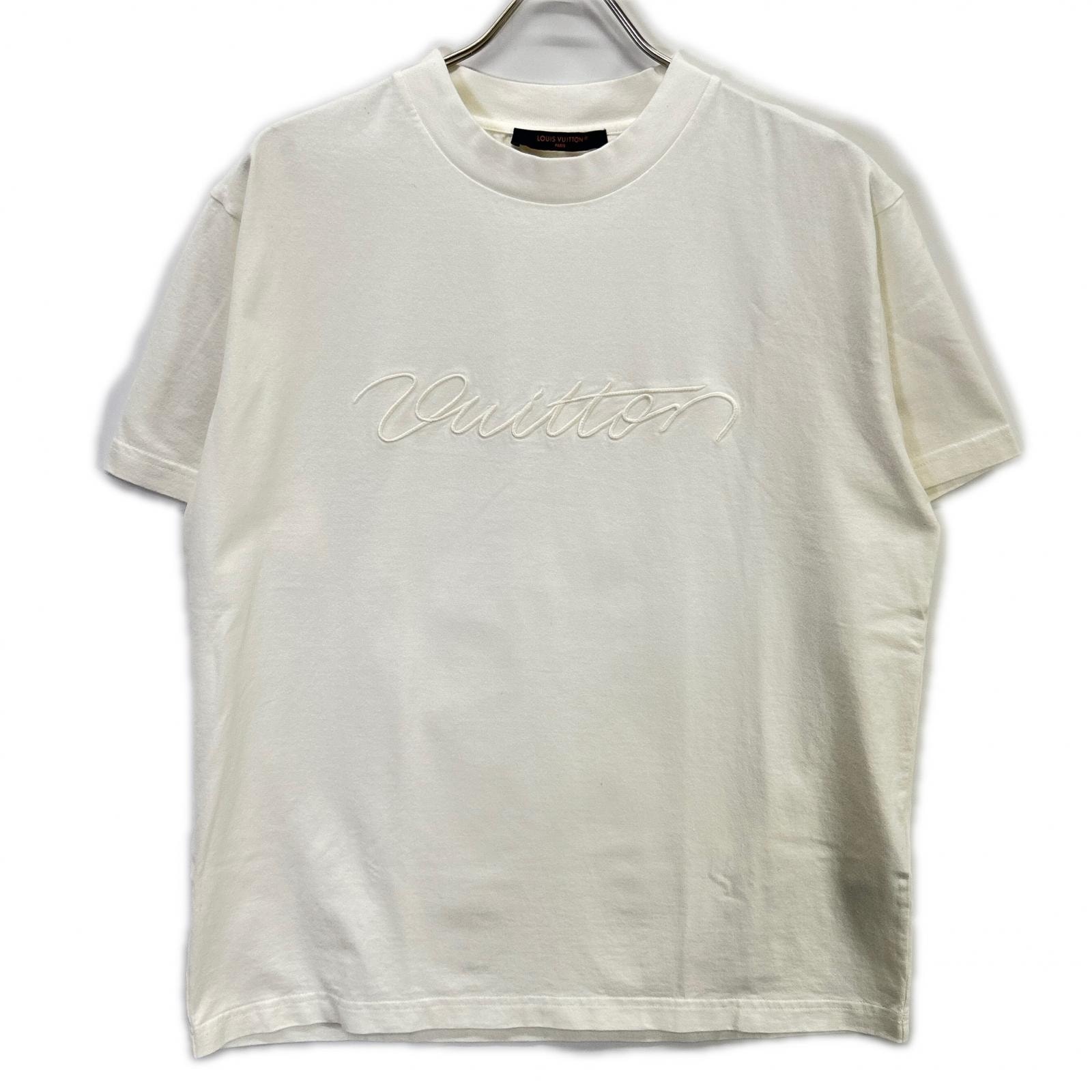 ルイヴィトン RM261MQ DT3 HUY47W エンベリッシュドシグネチャーTシャツ L