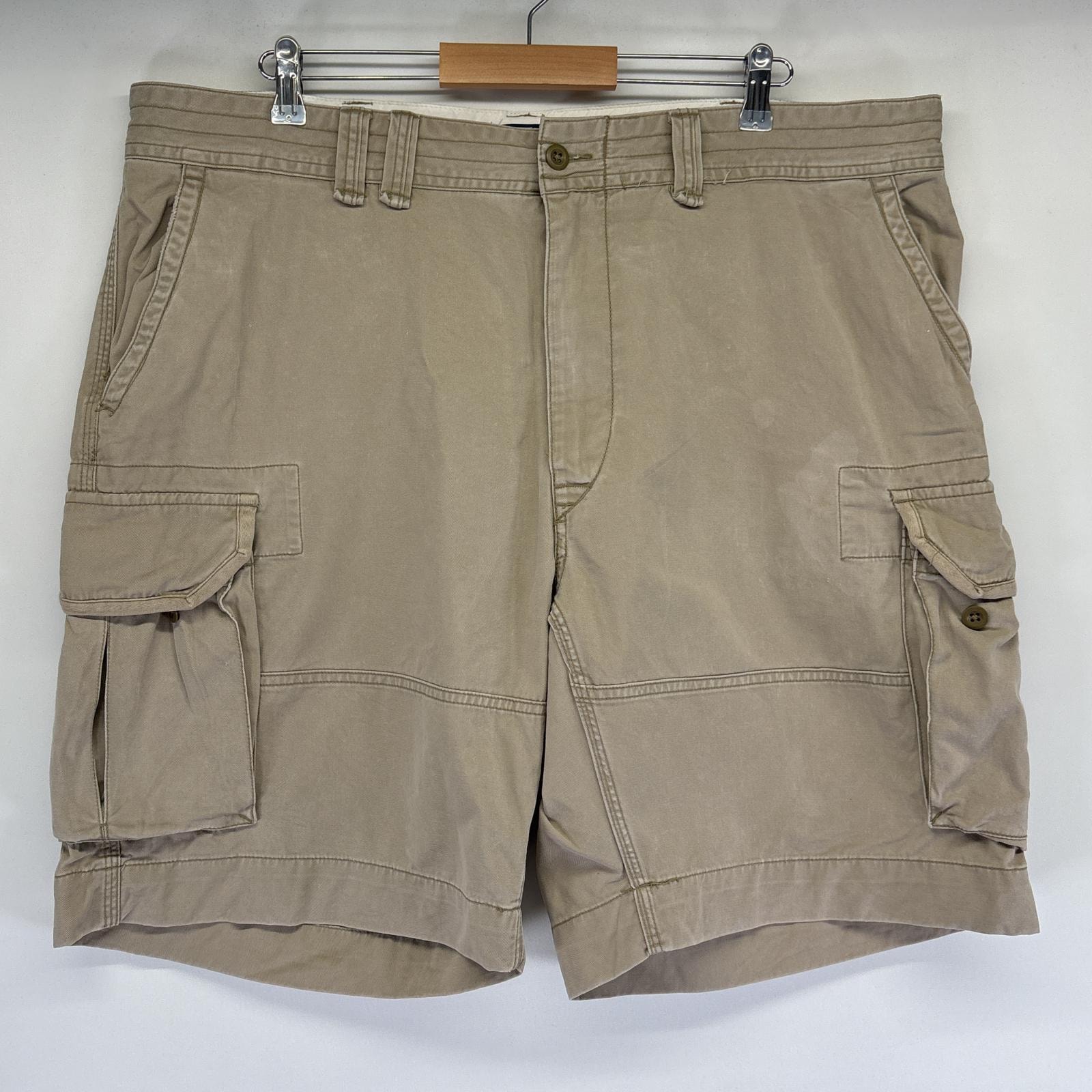 古着 ポロバイラルフローレン Polo by Ralph Lauren ショートパンツ チノパン ポロチノ 大きいサイズ カーゴパンツ w42  ベージュ系 メンズ