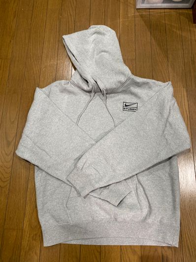 Stussy × Nike NRG Washed Hoodie (US Size) "Grey" DJ9488-063