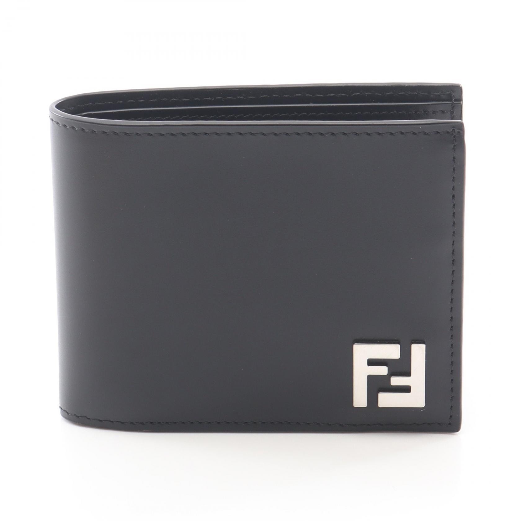 フェンディ FENDI 二つ折り財布 財布 レザー レディース ブラック系 / グレー系 7M0373AFF2F0GXN 【新品】