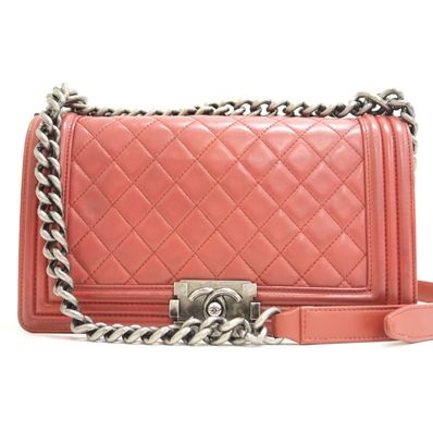 シャネル CHANEL ショルダーバッグ ボーイシャネル チェーンショルダーバッグ ピンク