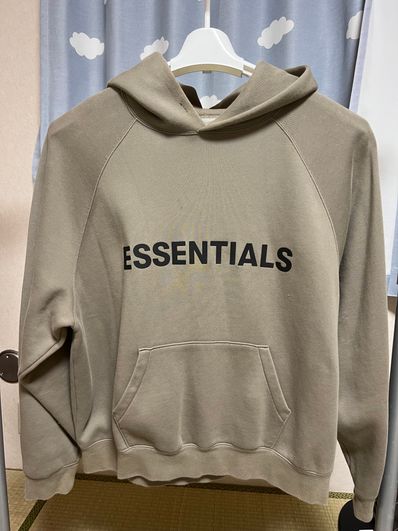 FEAR OF GOD ESSENTIALS 3D Silicon Applique Pullover Hoodie "Charcoal"