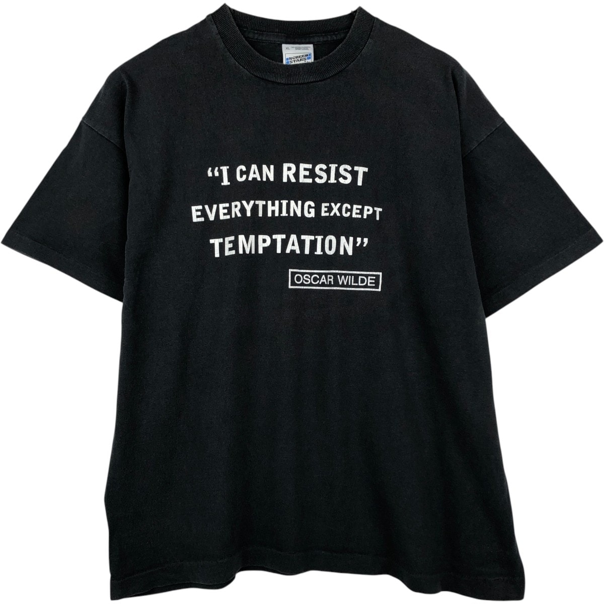 古着 90年代 フルーツオブザルーム FRUIT OF THE LOOM SCREEN STARS スクリーンスターズ メッセージプリントTシャツ メンズXL相当 ヴィンテージ/eaa660122