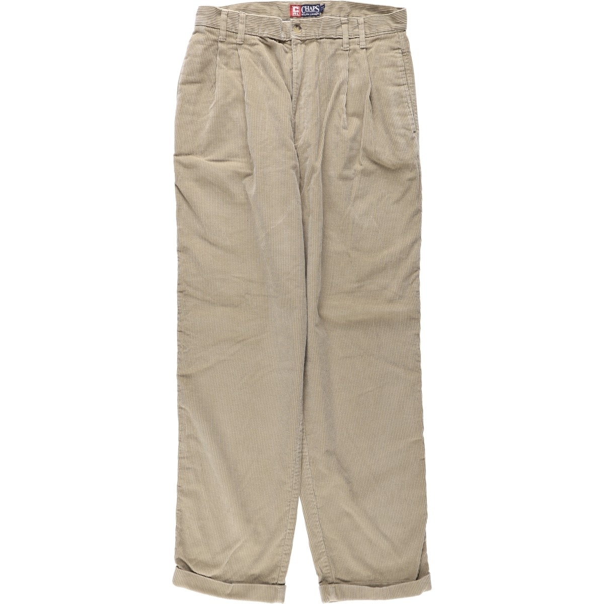 古着 ラルフローレン Ralph Lauren CHAPS チャップス ツータック コーデュロイパンツ メンズw33相当/eaa681969