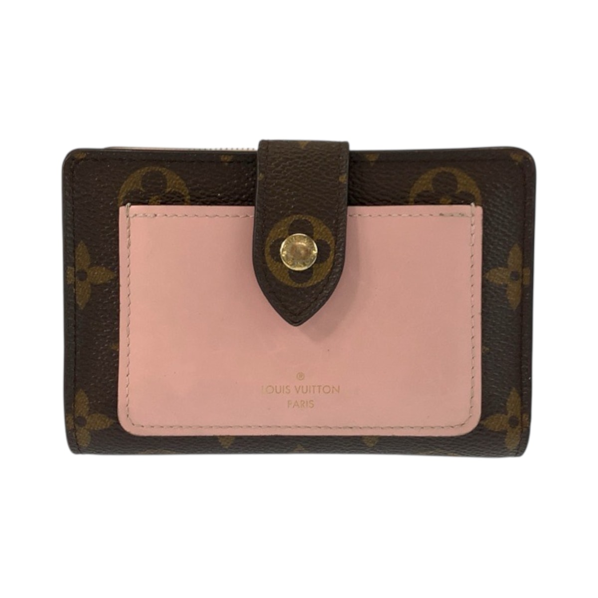 美品 LOUIS VUITTON ルイヴィトン モノグラム ポルトフォイユ ジュリエット ローズバレリーヌ ピンク ブラウン ゴールド金具 PVC 折財布 コンパクトウォレット 601440 【中古】