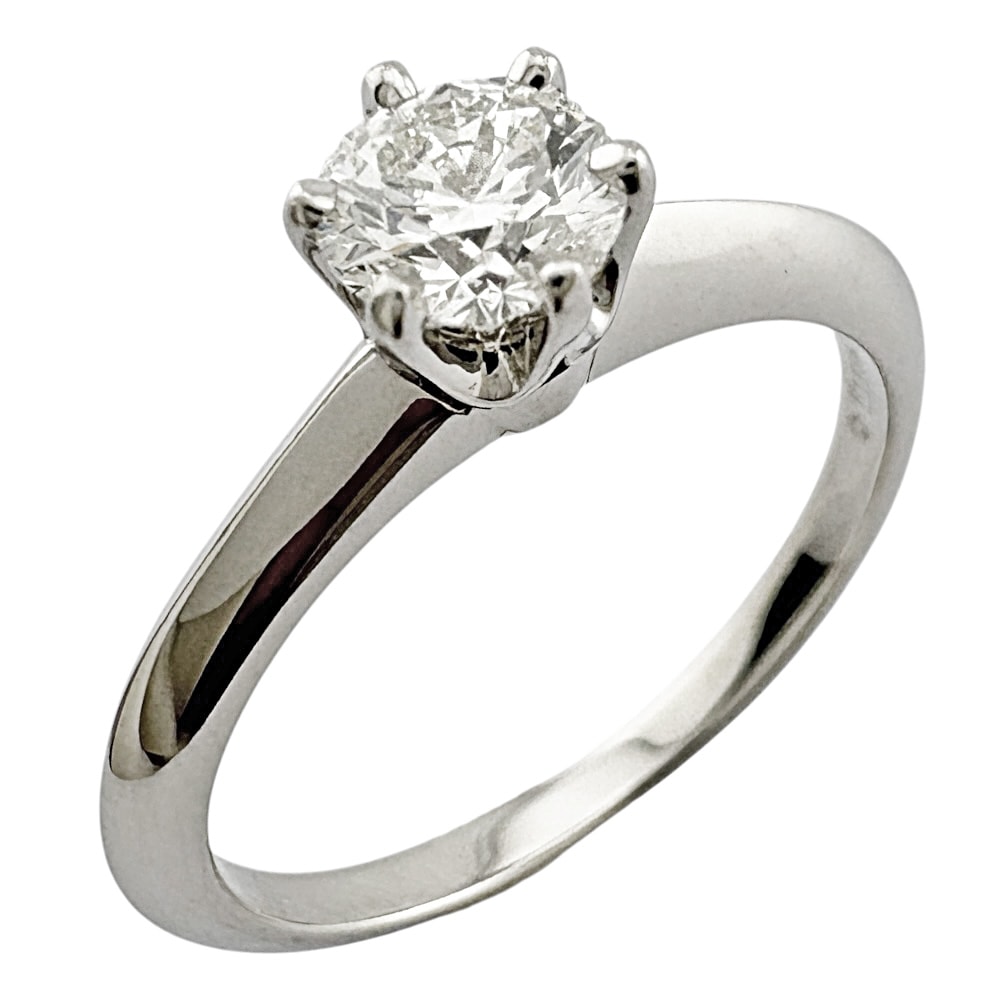 ティファニー ソリティア リング 指輪 11.5号 Pt950プラチナ ダイヤモンド レディース TIFFANY&Co.  中古