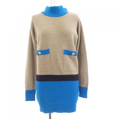 【ヴィンテージ】シャネル CHANEL MADE IN SCOTLAND クローバーボタン ニット