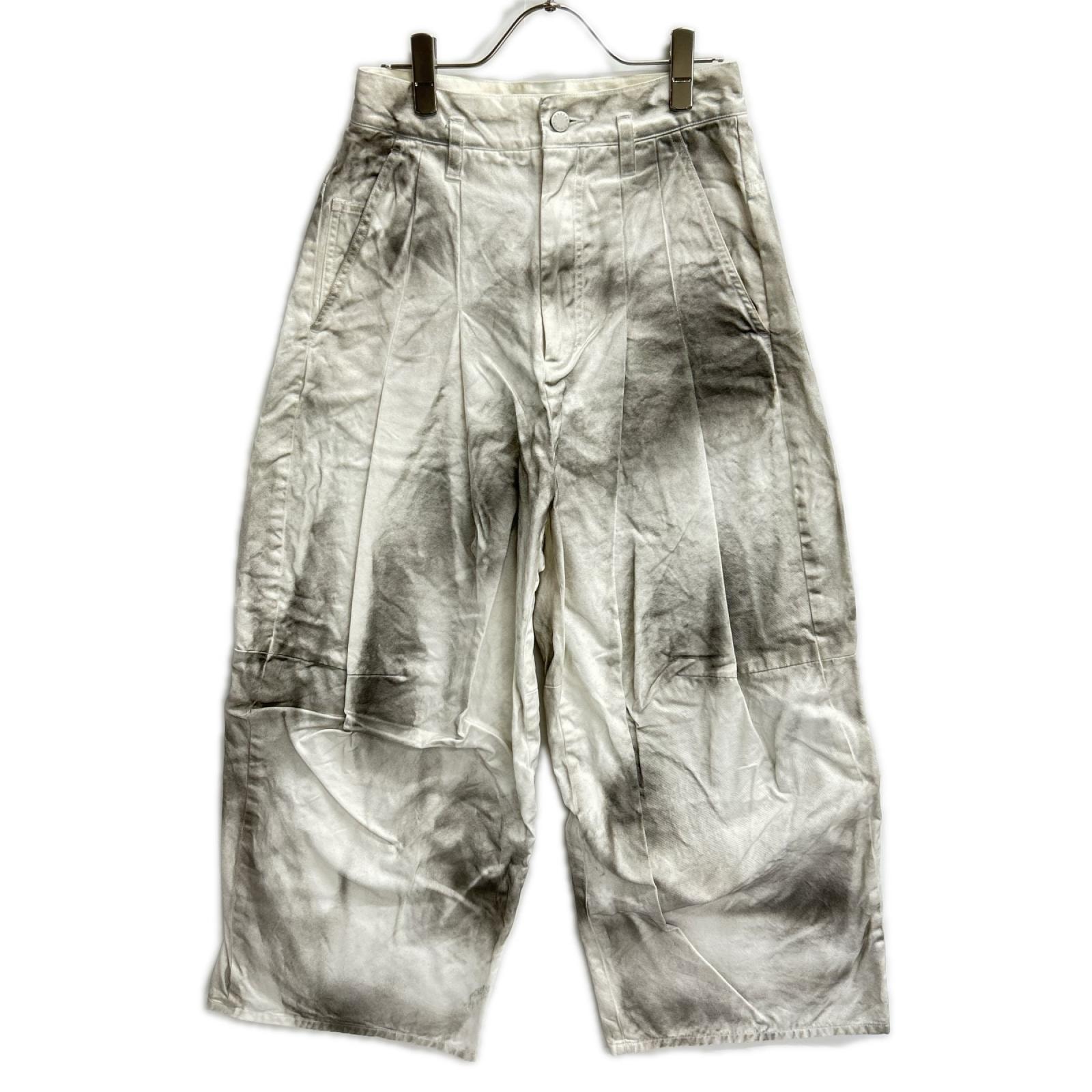シンヤコヅカ 2501SK74W 25SS ホワイト WASHED Hi BAGGY ウォッシュドハイウエストバギーパンツ XS