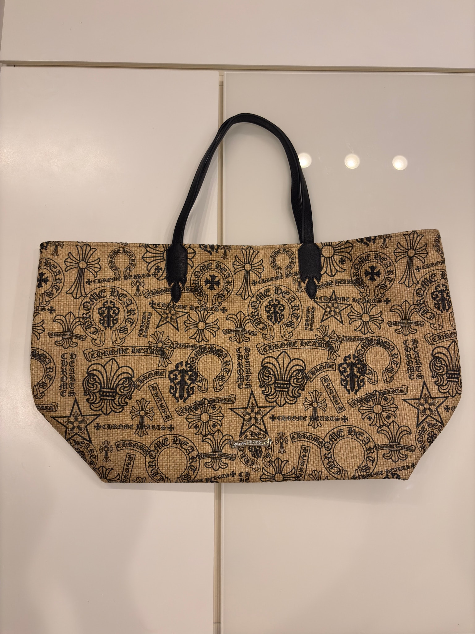 Chrome Hearts Stencil Beach Bag "Beige"