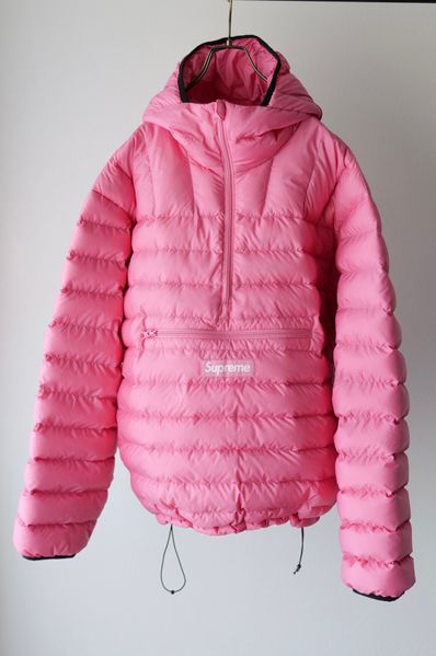 Supreme Micro Down Half Zip Hooded Pullover "Pink"