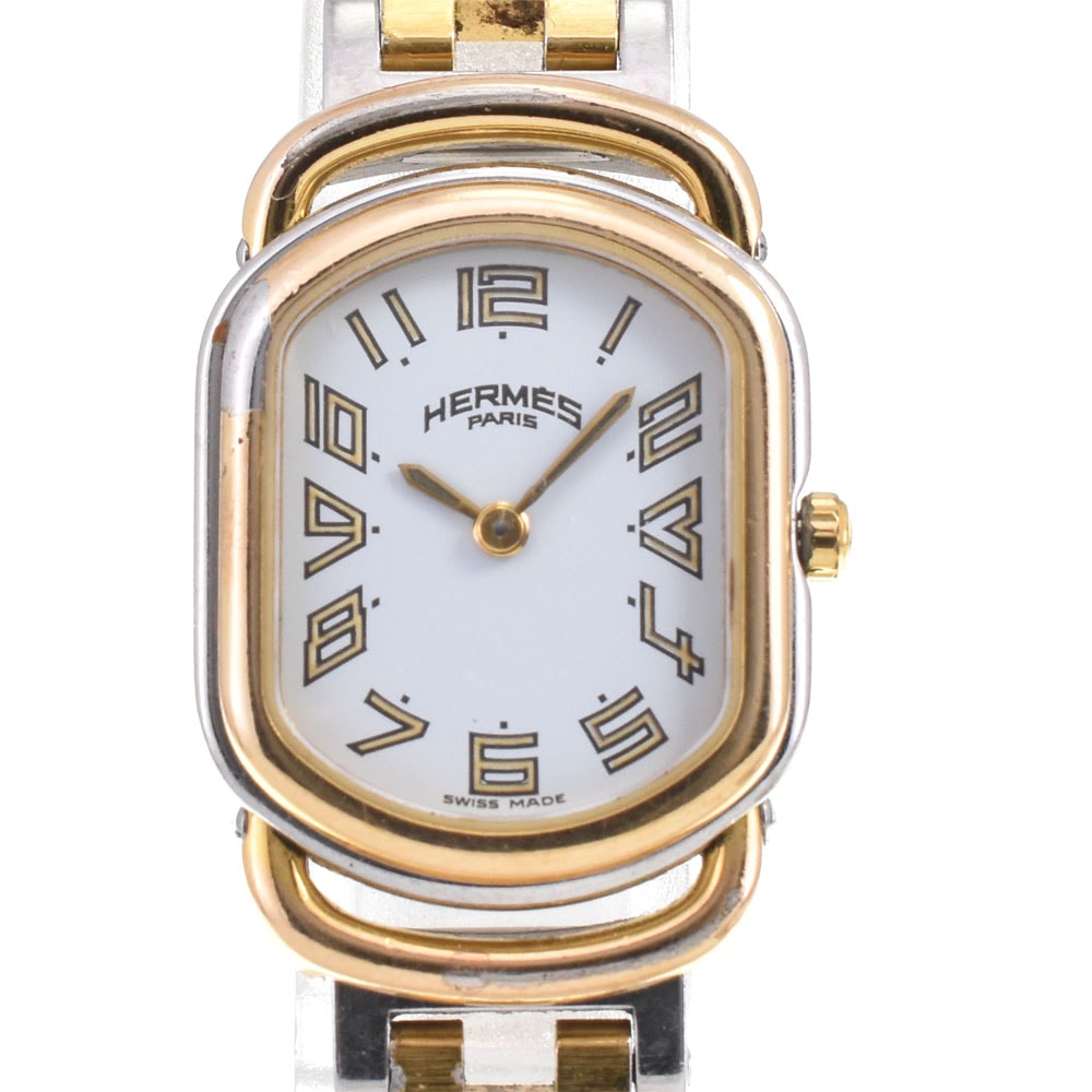エルメス HERMES RA1.240 ラリー Dバックル クォーツ レディース N#145848
