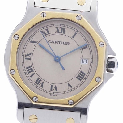 カルティエ サントスオクタゴン LM W2001583 メンズ 【中古】
