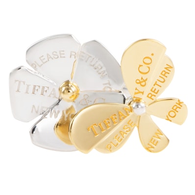 TIFFANY&Co. ティファニー リターン トゥ ティファニー ラブバグズ リング・指輪 15号 シルバー ゴールド【中古】