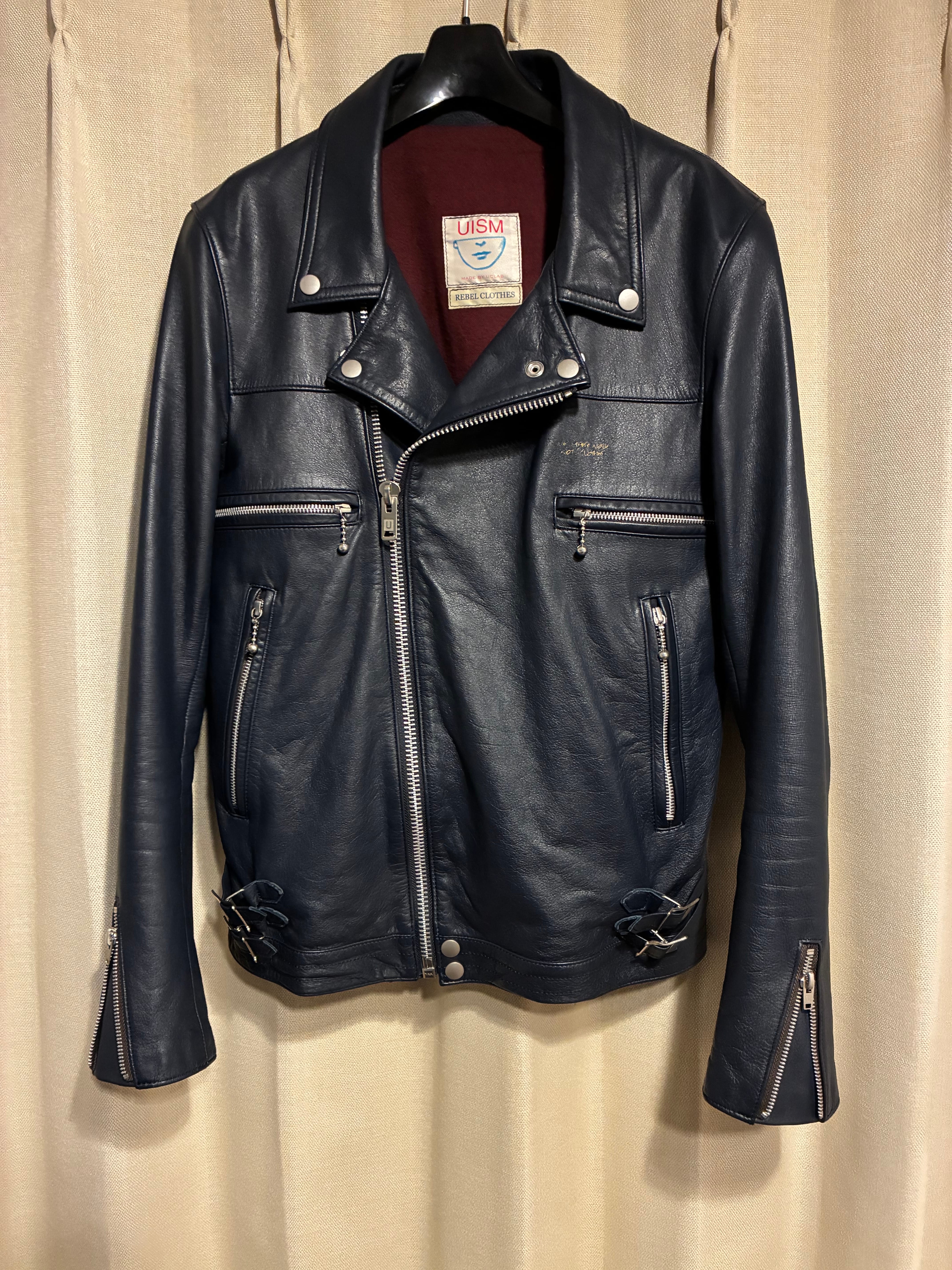 未使用に近い】アンダーカバー カウレザー ライダースジャケット