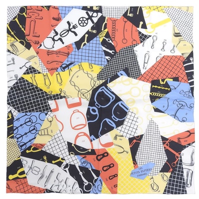 極美品 エルメス スカーフ カレ70 Les Petit Papier'd