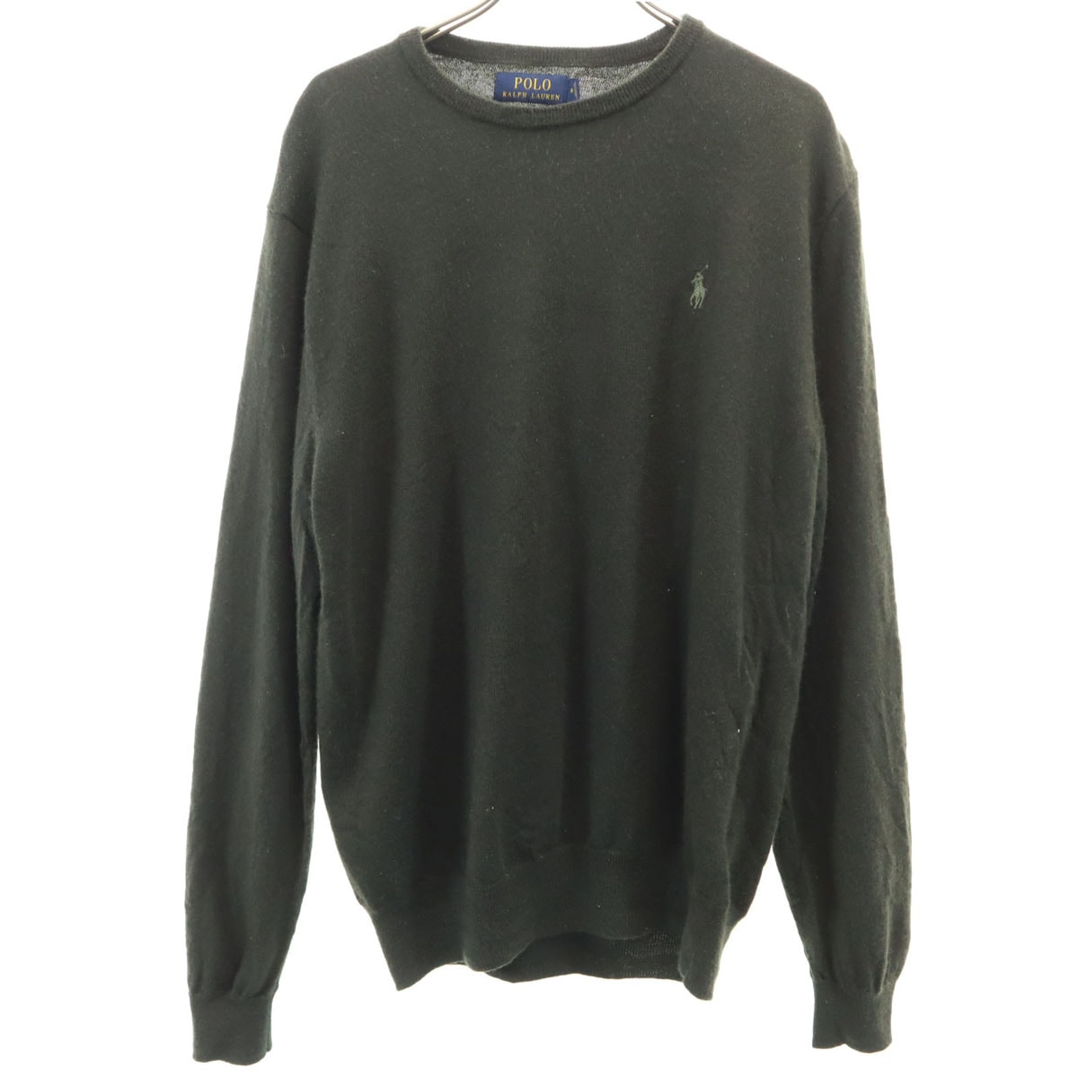 POLO RALPH LAUREN ポロラルフローレン ウール 長袖 セーター M カーキ系 ニット