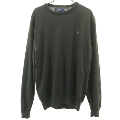 POLO RALPH LAUREN ポロラルフローレン ウール 長袖 セーター M カーキ系 ニット