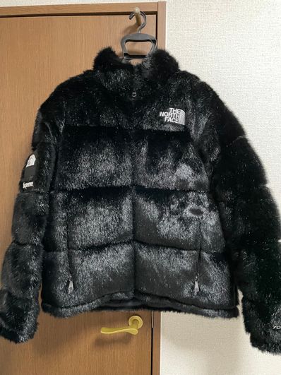 Supreme x The North Face Faux Fur Nuptse Jacket "Black"