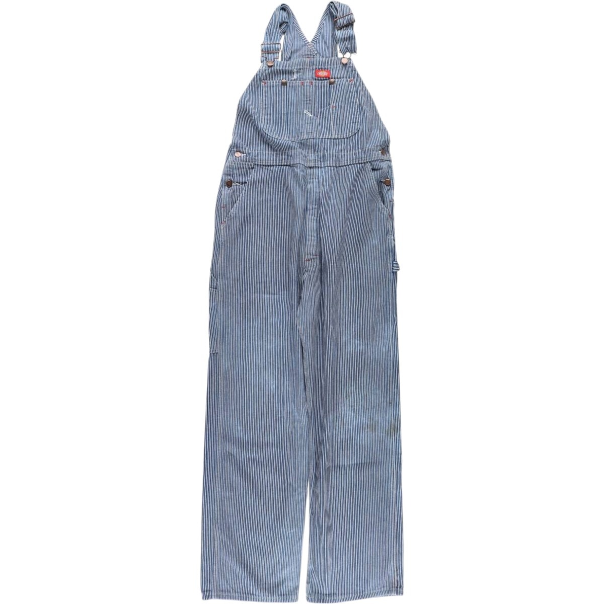 古着 ディッキーズ Dickies ヒッコリーストライプ オーバーオール メンズw36相当/eaa592322