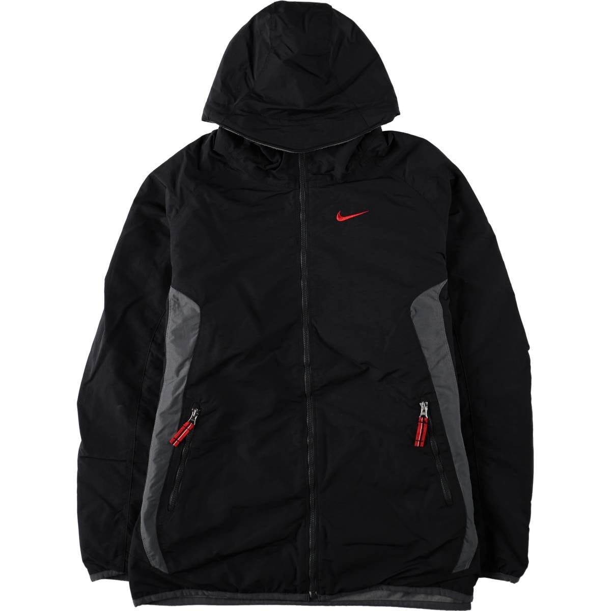古着 00年代 ナイキ NIKE リバーシブル フード付き ナイロンジャケット メンズL相当/eaa679006