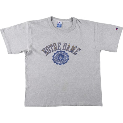 古着 90年代 チャンピオン Champion NORTLE DAME ノートルダム大学 カレッジTシャツ USA製 メンズL相当 ヴィンテージ/eaa661229