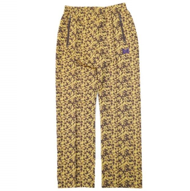 Needles ニードルス 23AW 日本製 TRACK PANT - POLY JQ. トラックパンツ ポリジャガード NS243 S AMBER ジャージ ストレート イージー ボトムス g28374