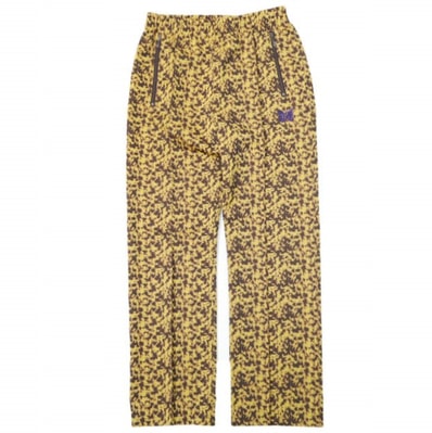 Needles ニードルス 23AW 日本製 TRACK PANT - POLY JQ. トラックパンツ ポリジャガード NS243 S AMBER ジャージ ストレート イージー ボトムス g28374