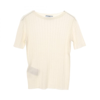 プラダ PRADA ニット 衣料品 トップス ウール レディース ホワイト系 【中古】
