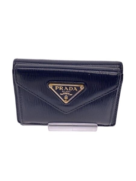 PRADA Small Saffiano Leather Wallet "Black"