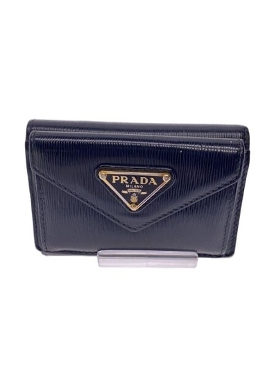 PRADA Small Saffiano Leather Wallet "Black"