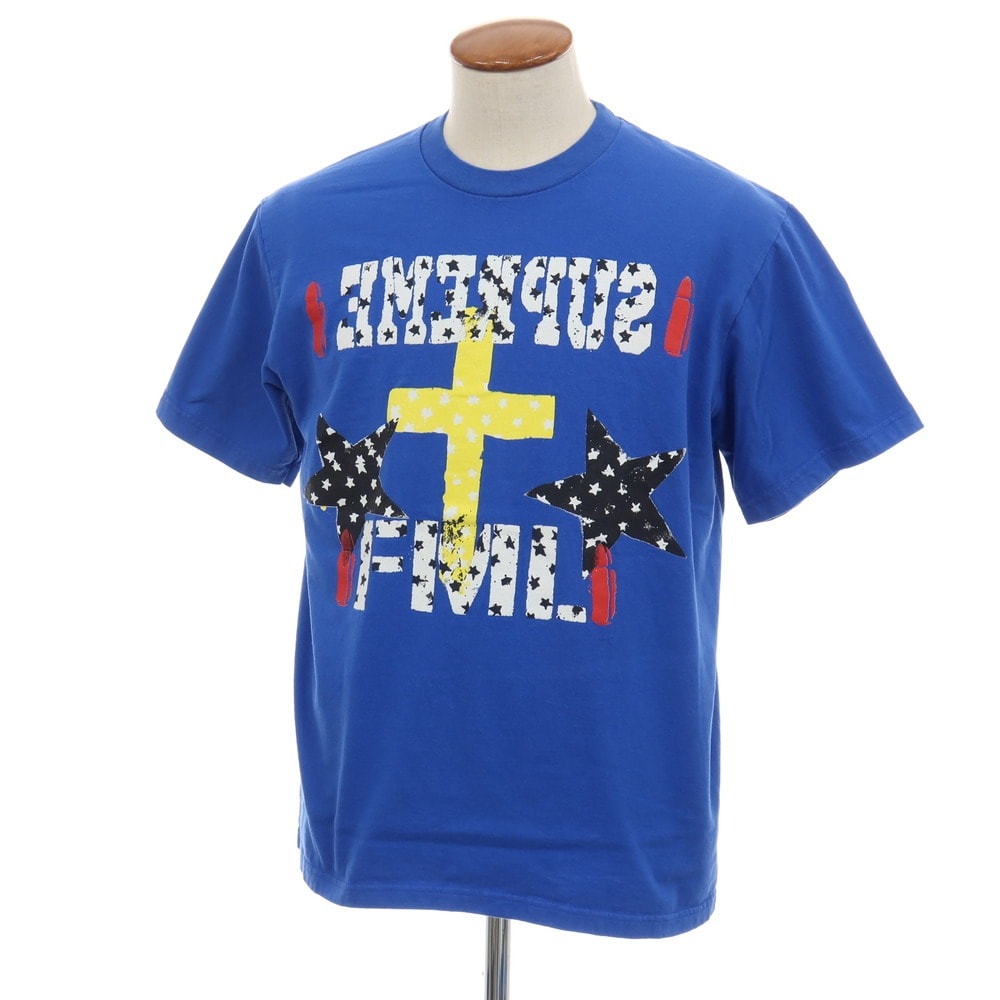 【中古】シュプリーム Supreme 2026年春夏 FML Tee コットン クルーネック 半袖Tシャツ ブルー【サイズM】【メンズ】