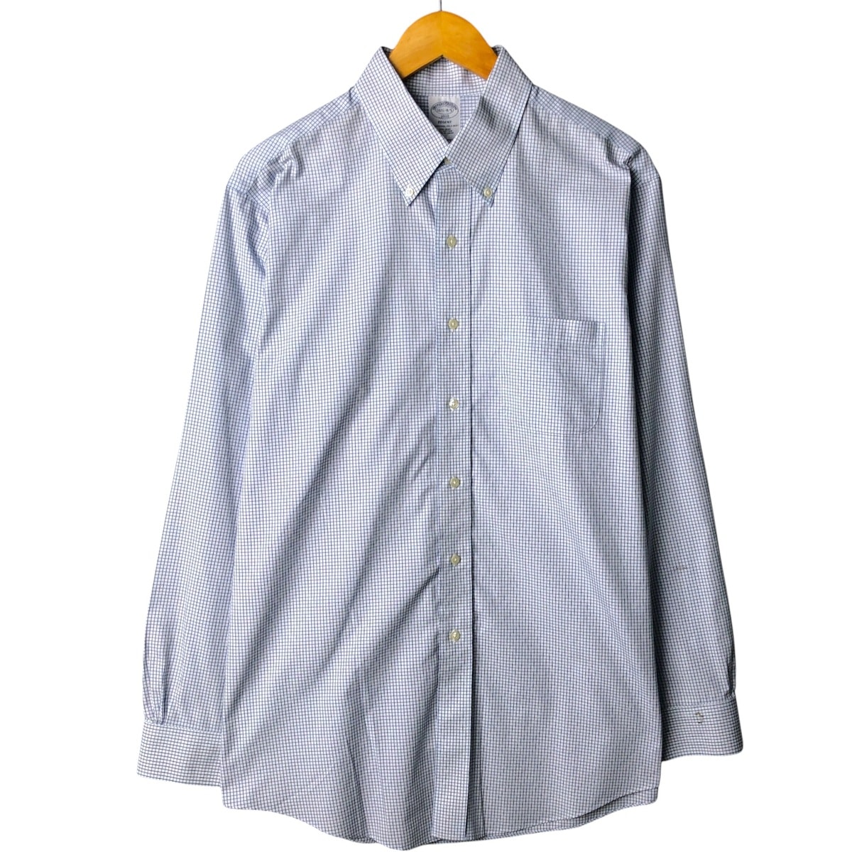古着 ブルックスブラザーズ Brooks Brothers Est.1818 REGENT ギンガムチェック 長袖 ボタンダウンチェックシャツ メンズL相当/eaa566934