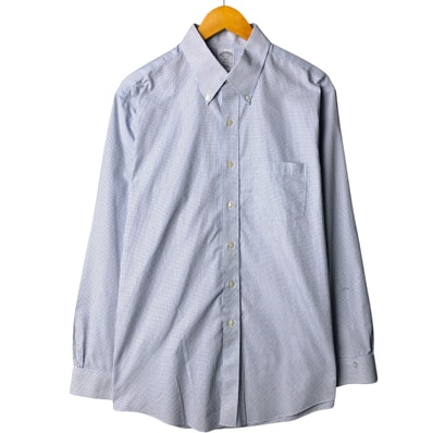 古着 ブルックスブラザーズ Brooks Brothers Est.1818 REGENT ギンガムチェック 長袖 ボタンダウンチェックシャツ メンズL相当/eaa566934