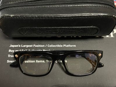 CHROME HEARTS VAGILANTE メガネ ゴールド