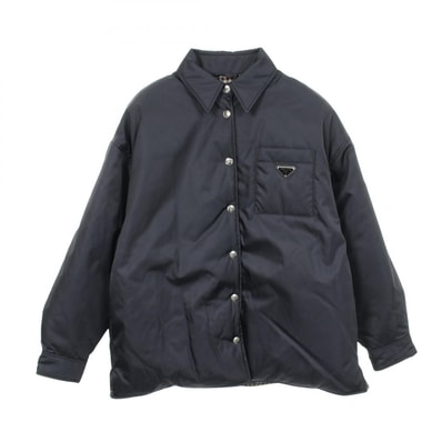 プラダ PRADA Re-Nylon 衣料品 アウター ナイロン レディース ネイビー系 【中古】