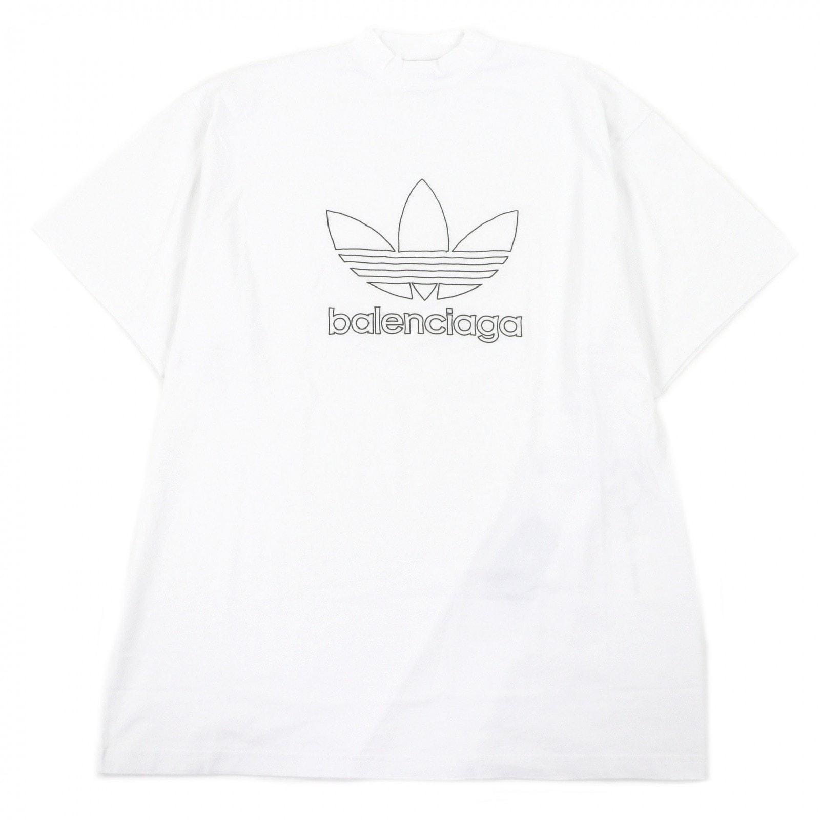 未使用品 バレンシアガ アディダス 半袖Tシャツ ホワイト メンズ 723976