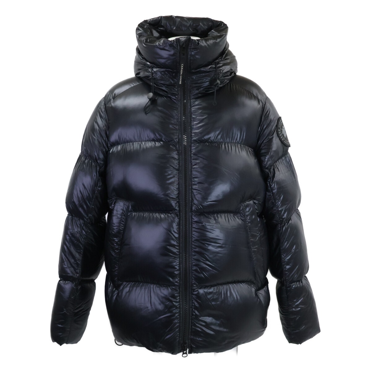カナダグース 【美品/国内正規(株)カナダグースジャパン】2252MB Crofton Puffer Black Label クロフトン フーディダウンジャケット L/G