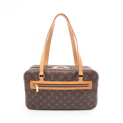 ルイ・ヴィトン LOUIS VUITTON シテGM ショルダーバッグ バッグ PVCコーティングキャンバス レザー モノグラム レディース ブラウン系 M51181 【中古】