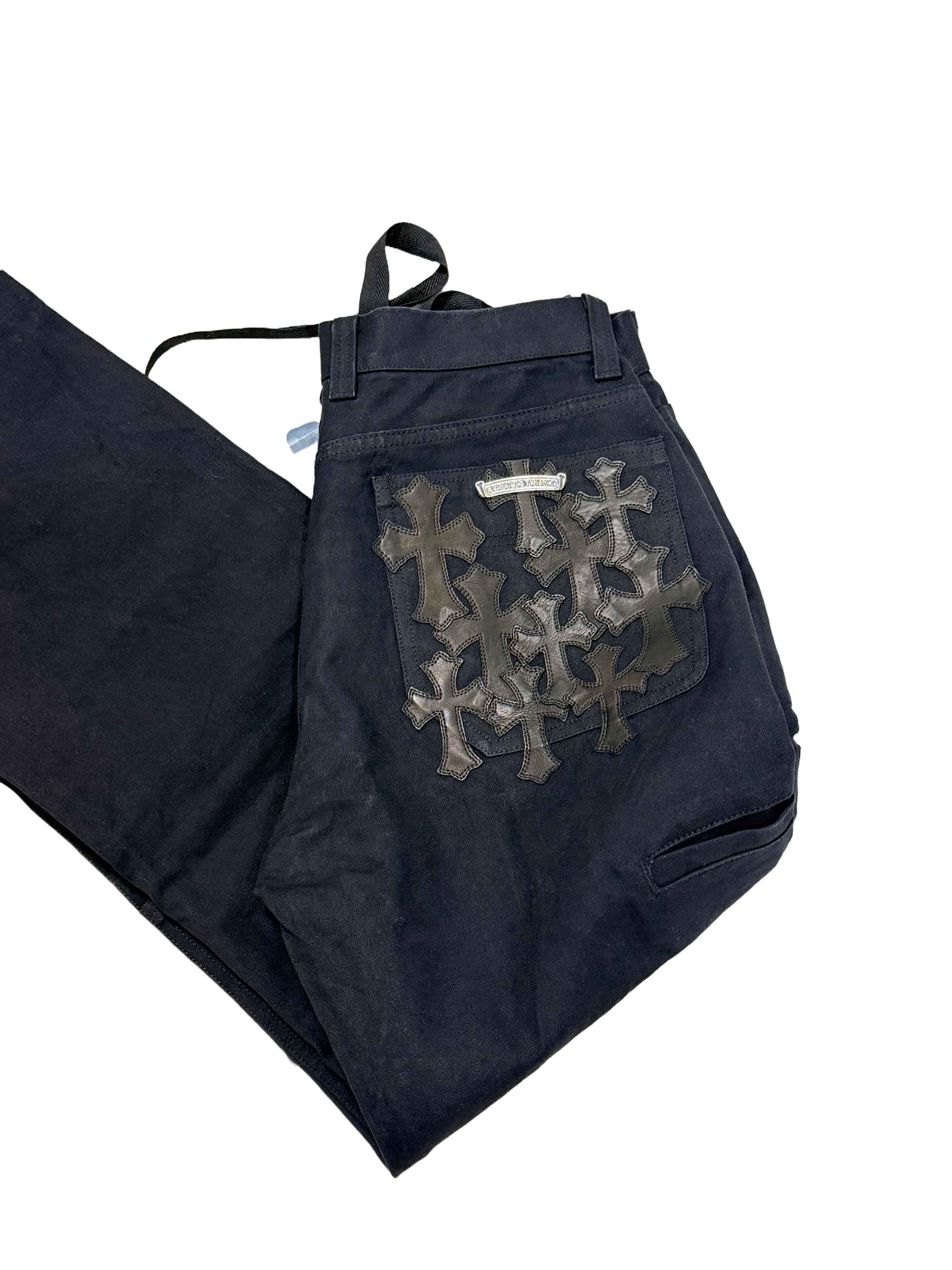 CHROME HEARTS カーペンター バックポケットセメタリーパッチワークパンツ 32