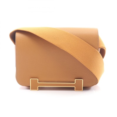 エルメス HERMES ゲタ ショルダーバッグ バッグ レザー シェーブル シェーブル セサミ U刻印(2022年製造) レディース ブラウン系 【中古】
