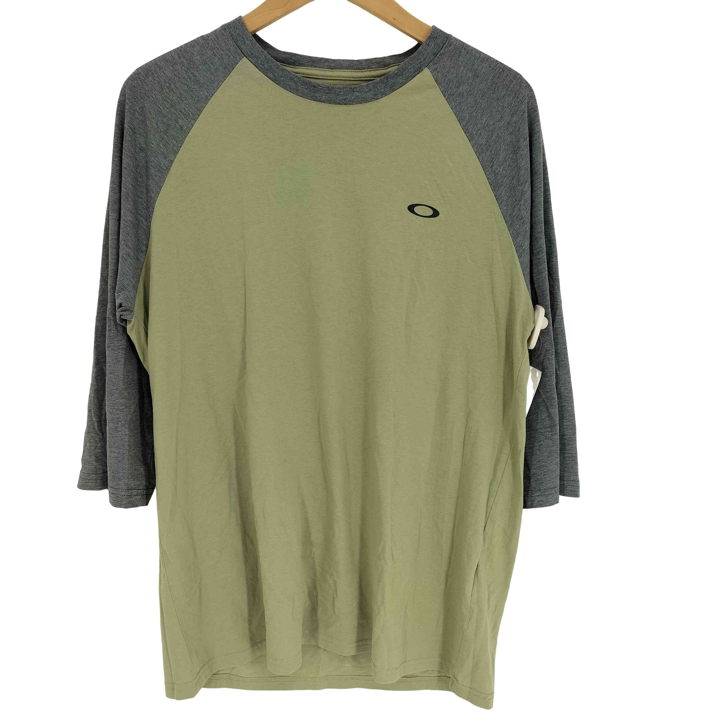 REGULAR FIT エリプスロゴ プリント バイカラー ラグラン スリーブ カットソー【1140076816224】