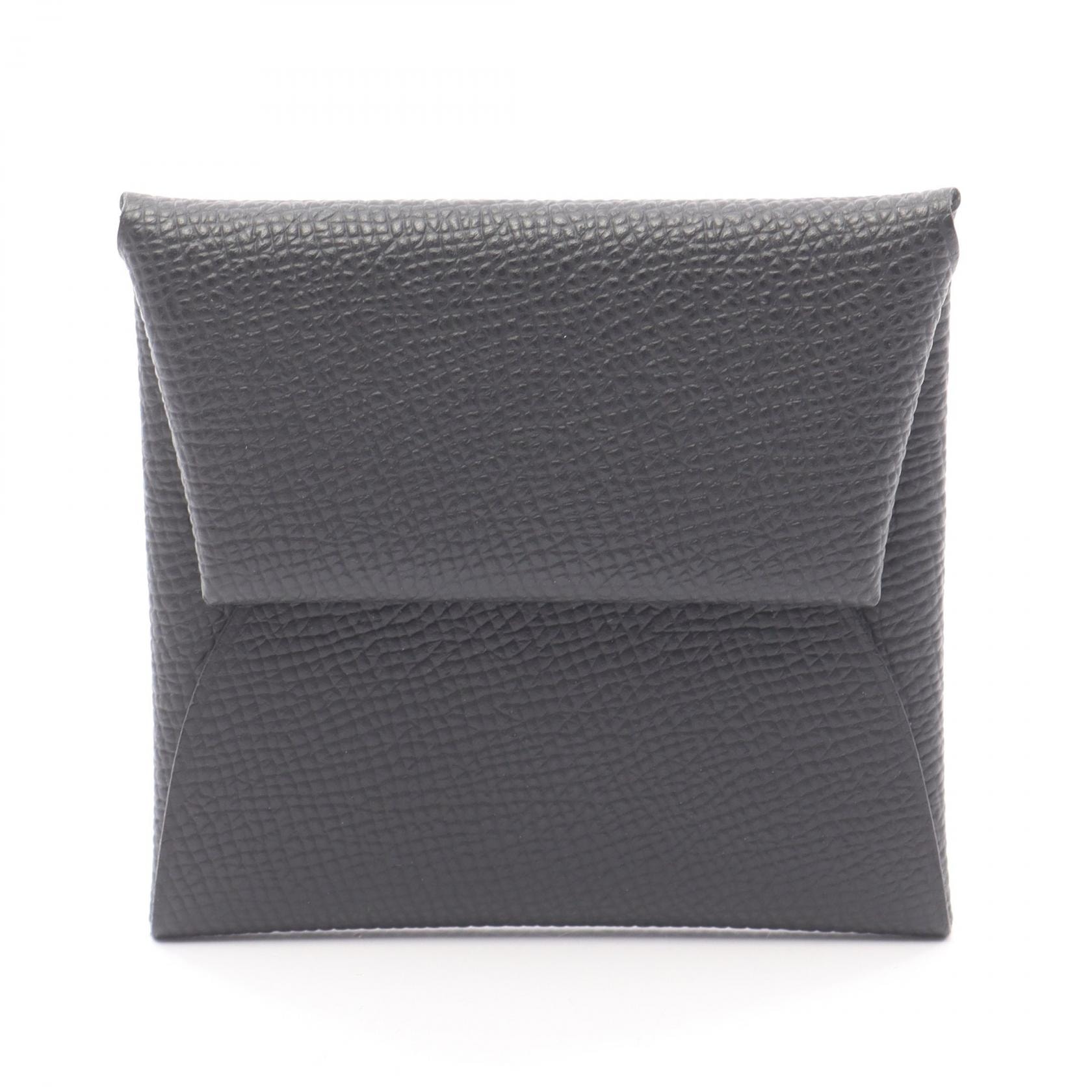 エルメス HERMES バスティア コインケース 財布 ヴォーエプソン ヴォーエプソン B刻印(2023年製造) レディース ブラック系 【中古】