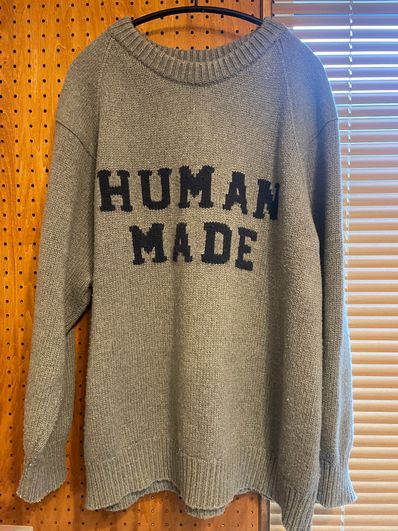 HUMAN MADE RAGLAN SLEEVE KNIT "Grey"