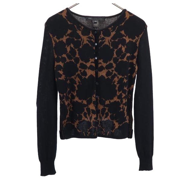 MARC BY MARC JACOBS マークバイマークジェイコブス ウールブレンド 長袖 ニット カーディガン XS ブラック系