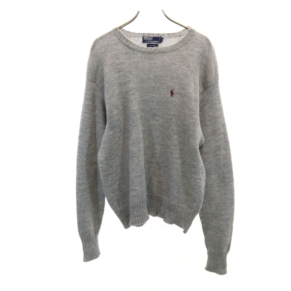 Polo by Ralph Lauren ポロバイラルフローレン 長袖 ニット S グレー セーター