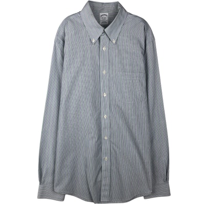 古着 ブルックスブラザーズ Brooks Brothers Est.1818 REGENT 長袖 ボタンダウンストライプシャツ メンズL相当/eaa642898